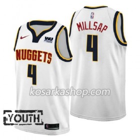 Dres Denver Nuggets Paul Millsap 4 2018-2019 Nike Bijela Swingman - Dječji